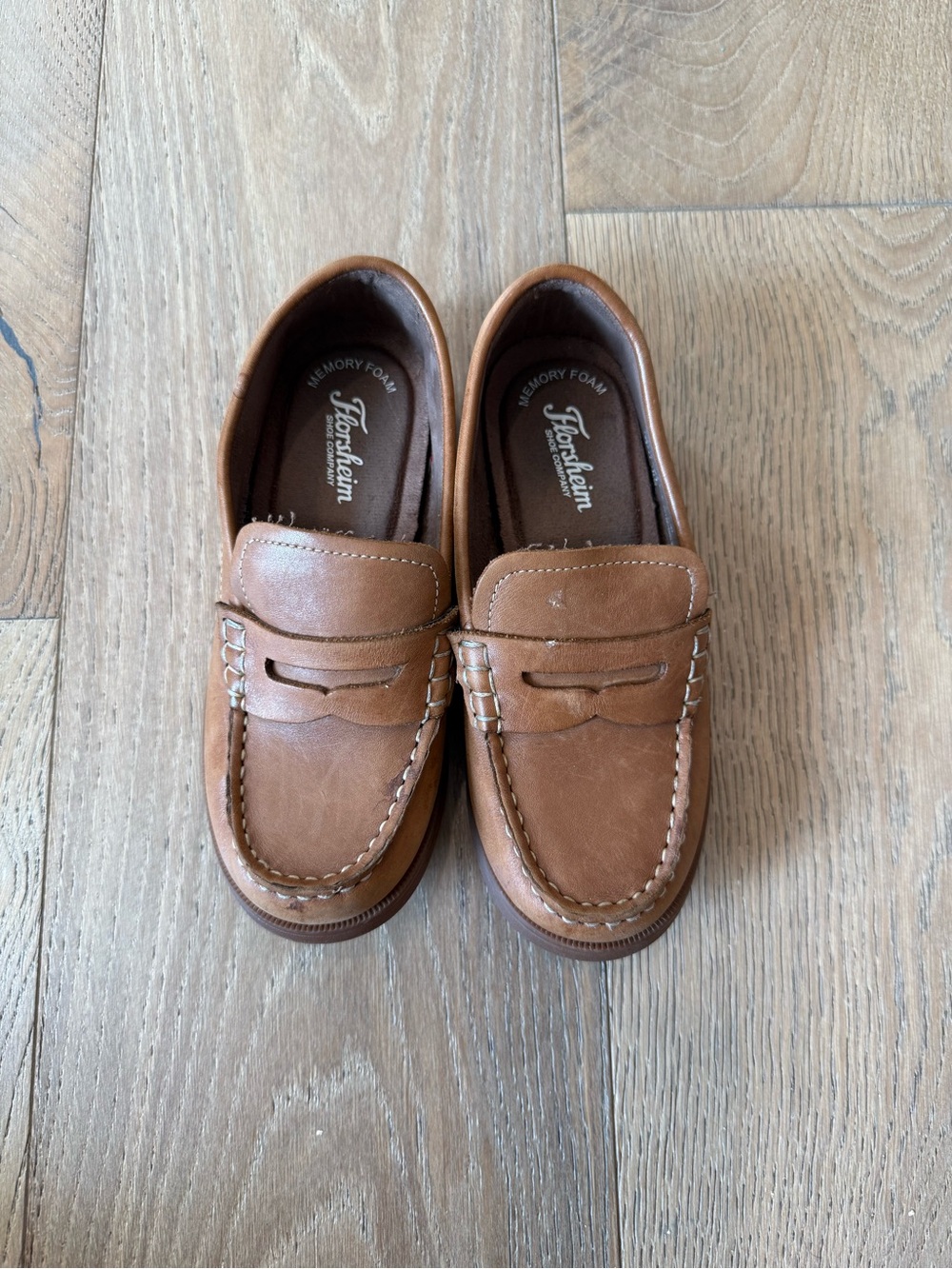 Florsheim Tan Leather Penny Loafers